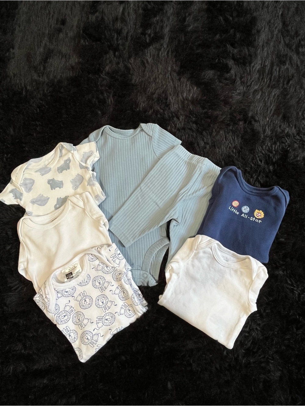 COTTON Newborn Boy BLUE 7 Piece Bundle. Live Show Listing. $10 starts.